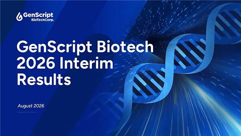 GenScript Biotech Corporation reports 27.3% revenue growth in the first half of 2026.
