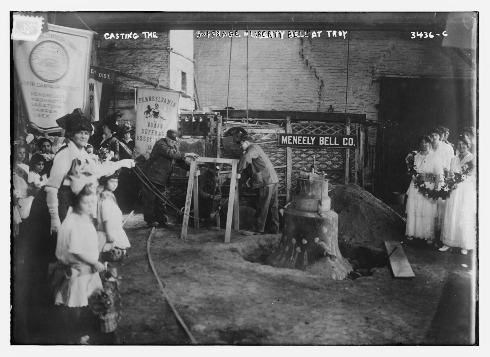Casting the Suffrage "Liberty Bell" at Troy