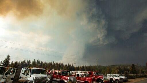 Fire clouds during the 2020 California wildfires