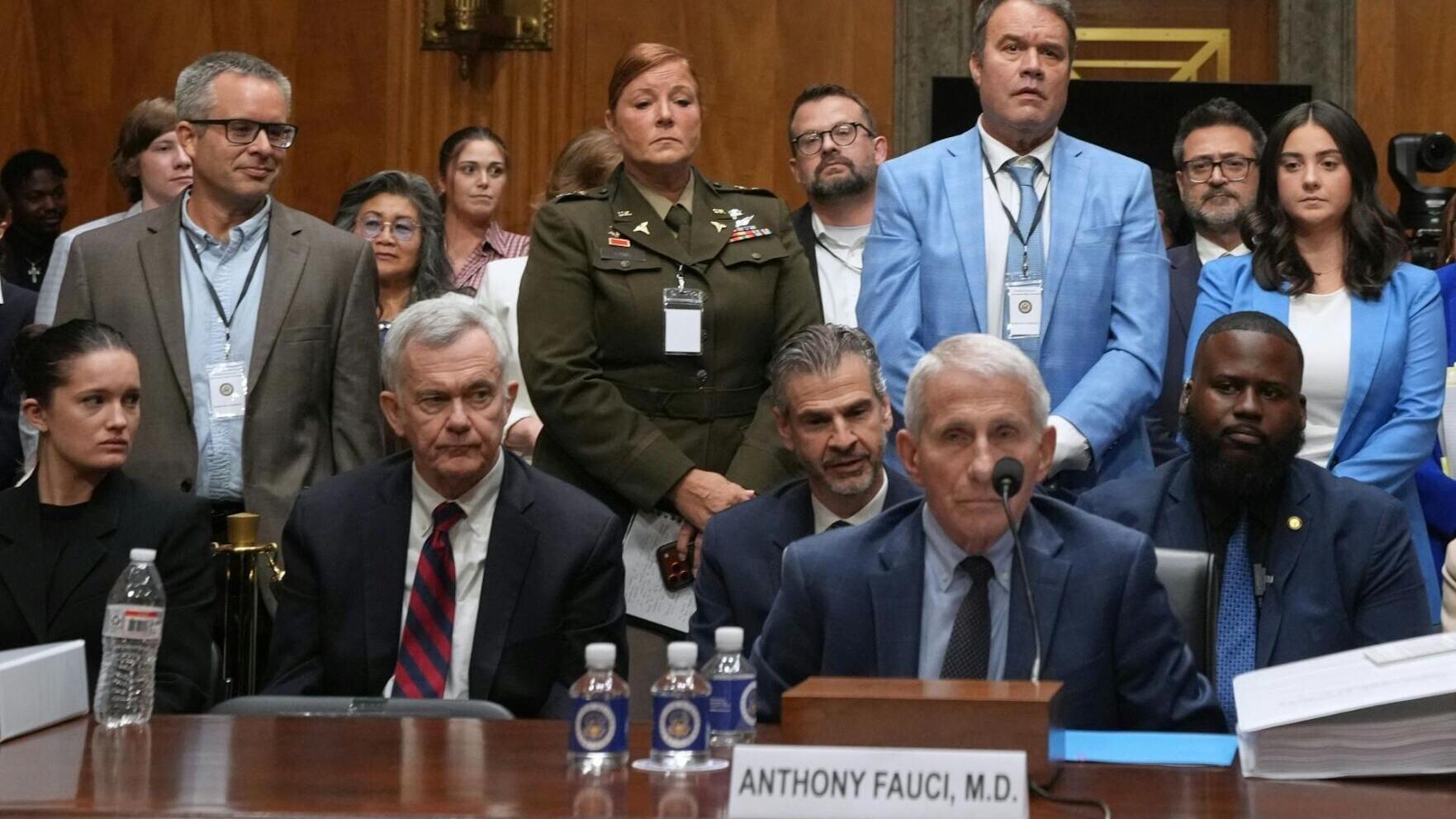 Dr. Anthony Fauci appears before the Senate Homeland Security and Governmental Affairs Committee on July 29, 2026.