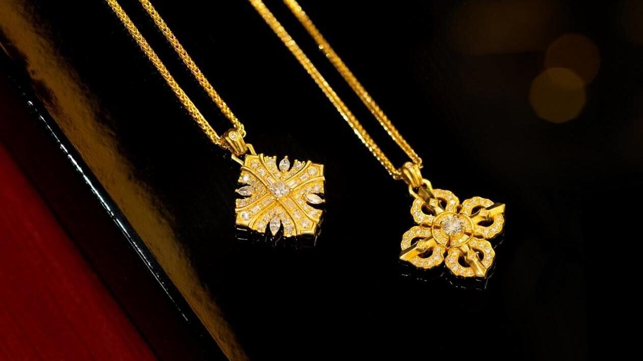 Cross Pendant, No.3 &amp; Cross Vajra Pendant, No.2
