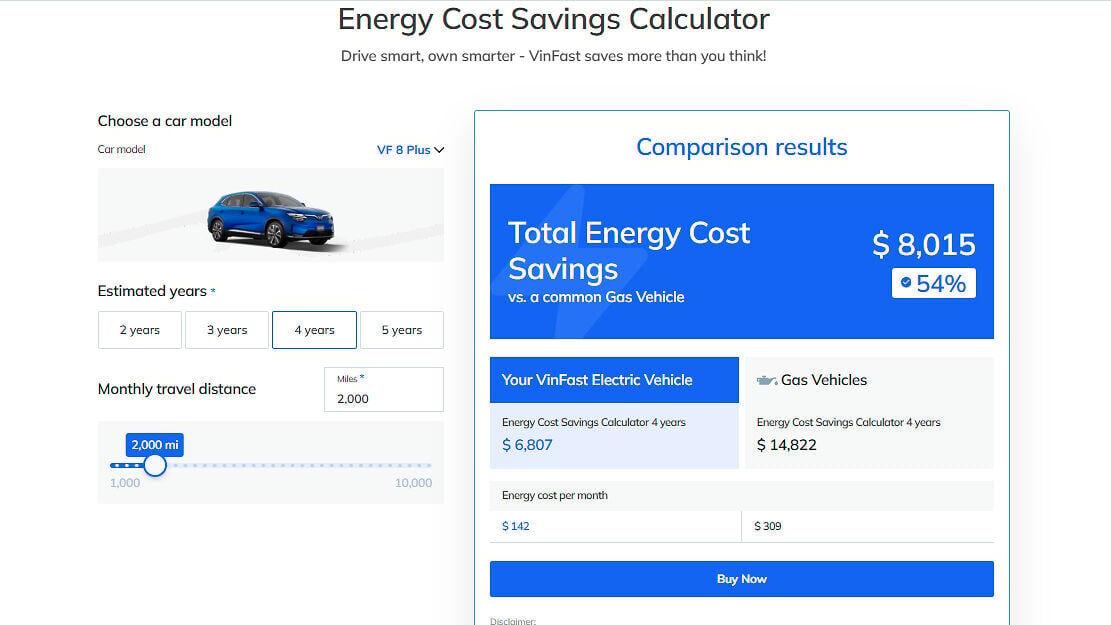 Energy Cost Saving Calculator