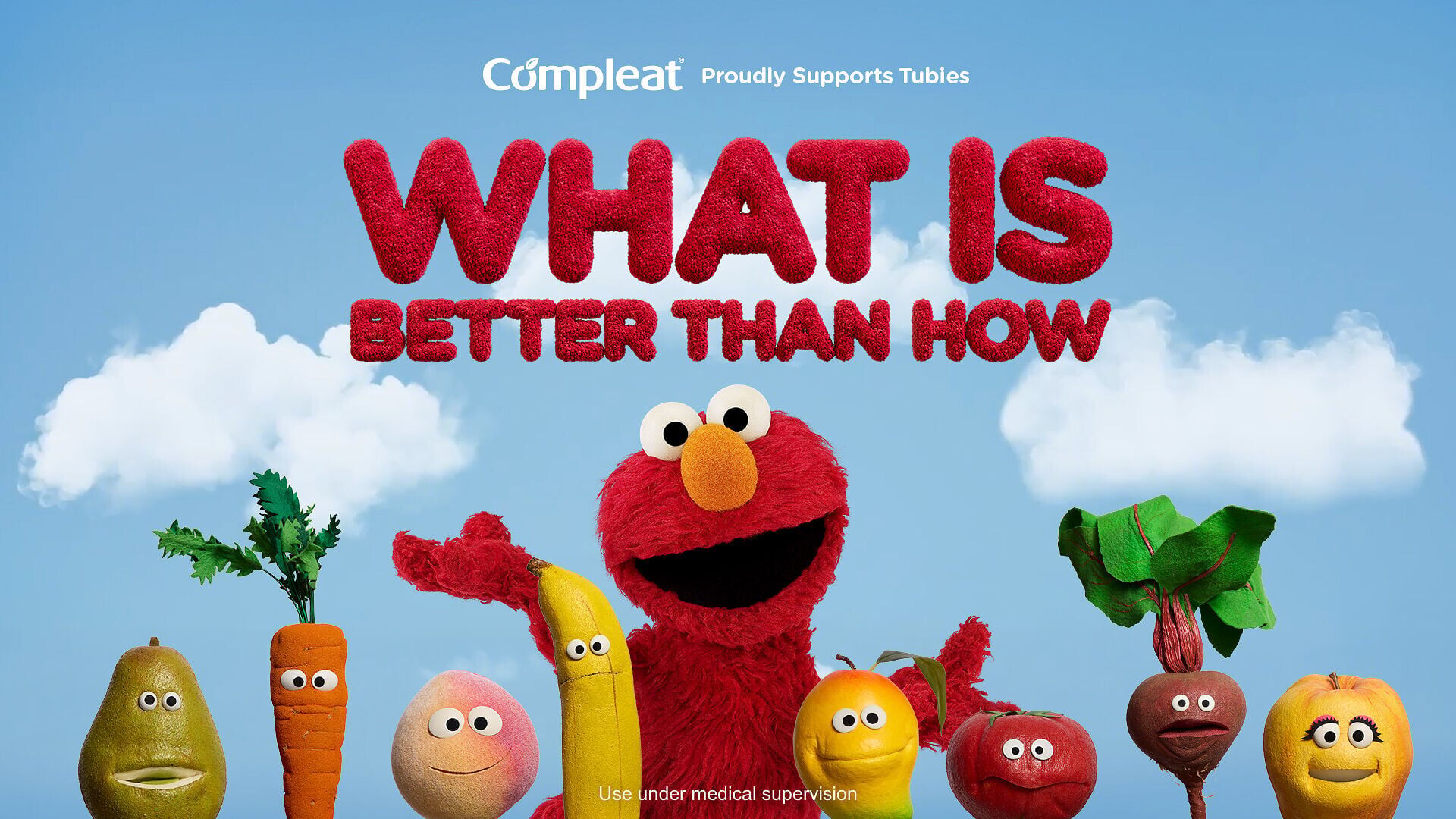 Compleat® launches first-ever song celebrating tube-fed children featuring Elmo. Graphic provided by: Nestle Compleat and Accompany Creative