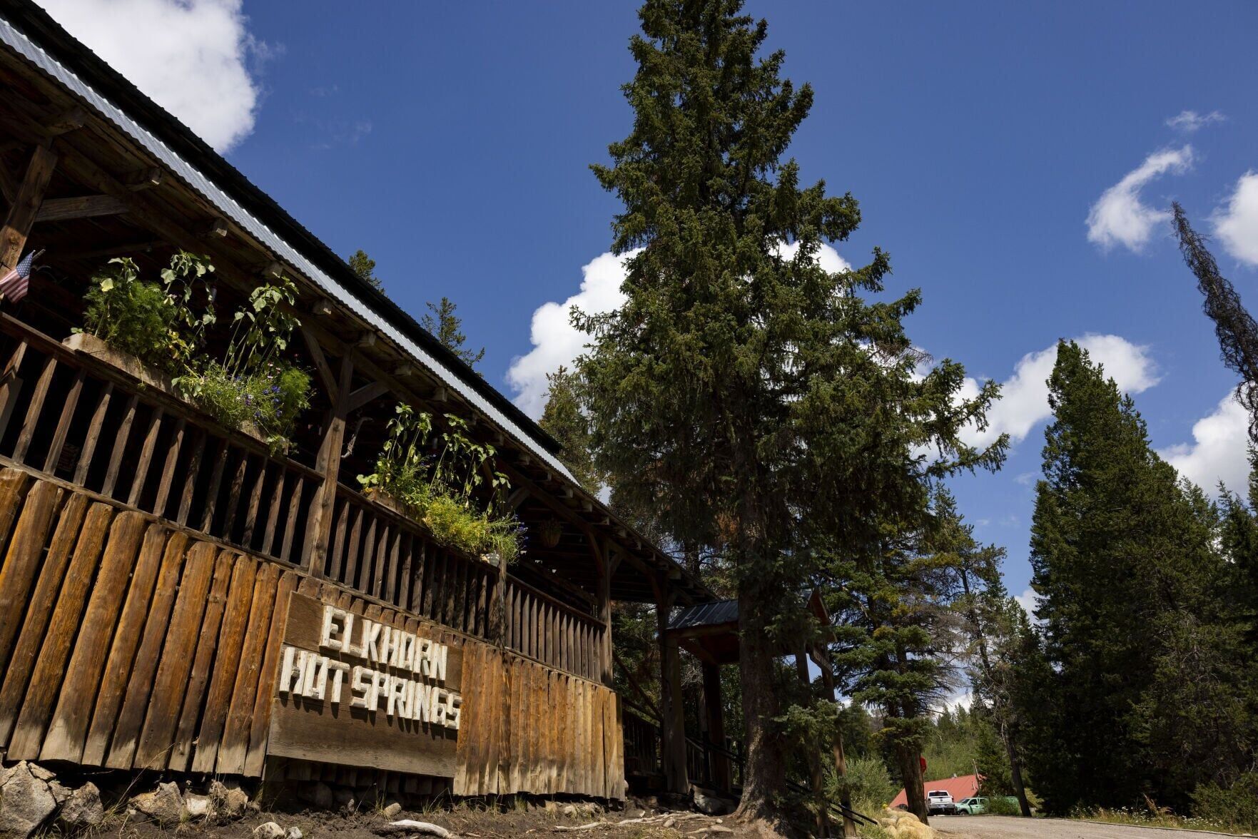 Fire damage from the Sand Creek fire at Elkhorn Hot Springs
