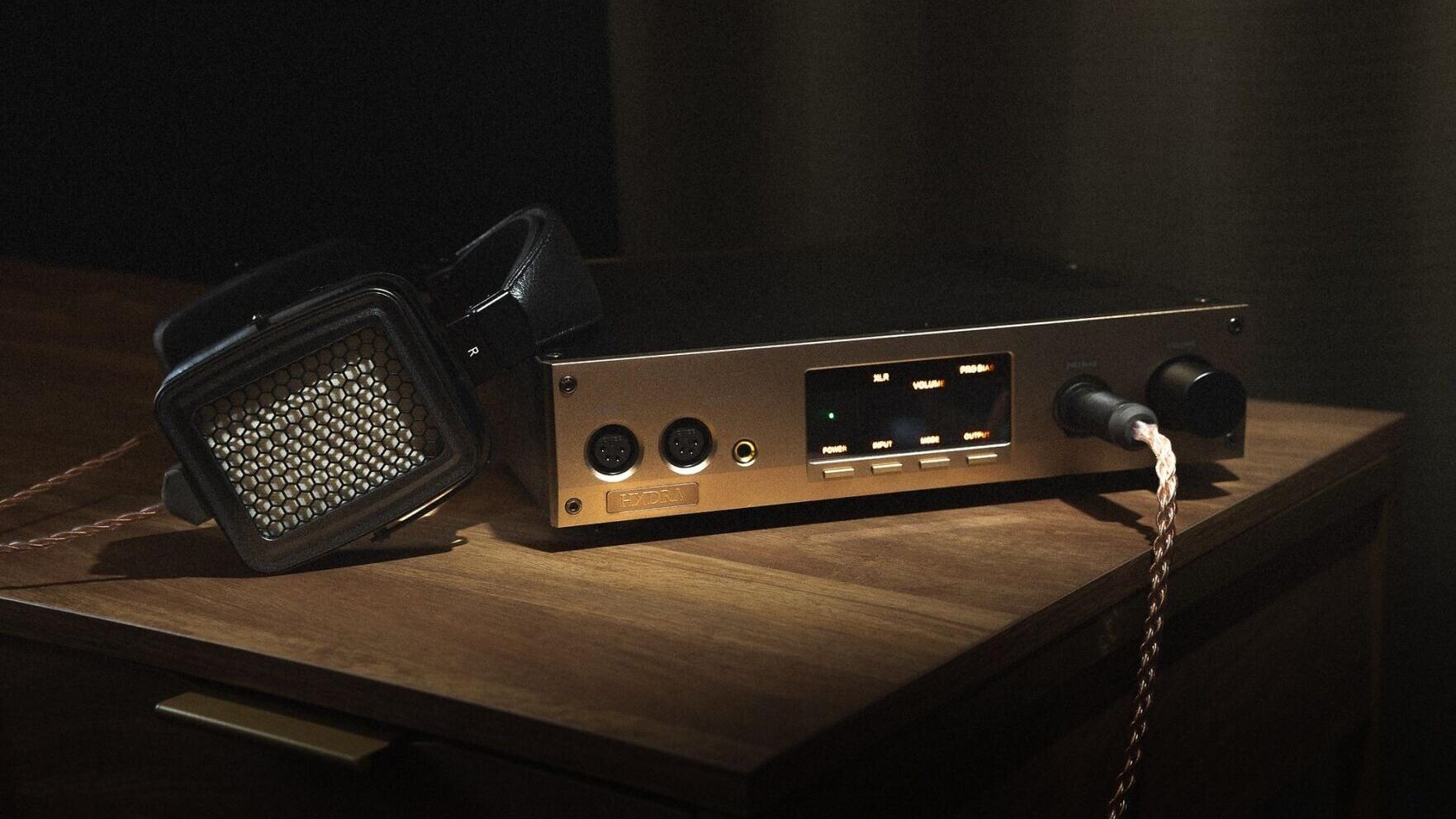The all-seeing ARGOS and many-headed HYDRA pair two creatures of mythology in a modern electrostatic headphone system.