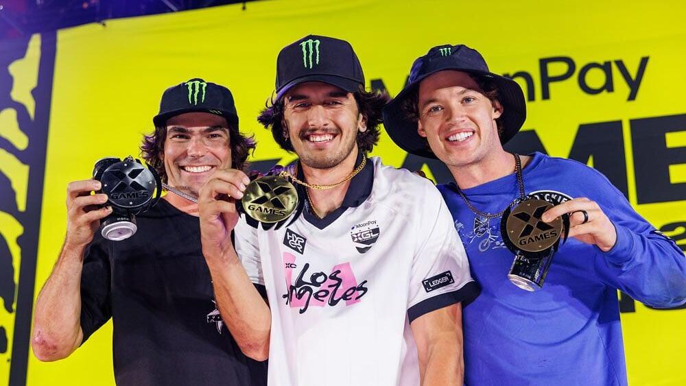 Monster Energy BMX Riders Sweep Podium in BMX Dirt at X Games New Orleans 2026 with Brady Baker Winning Gold, Mike Varga Taking Silver and Ryan Williams Earning Bronze