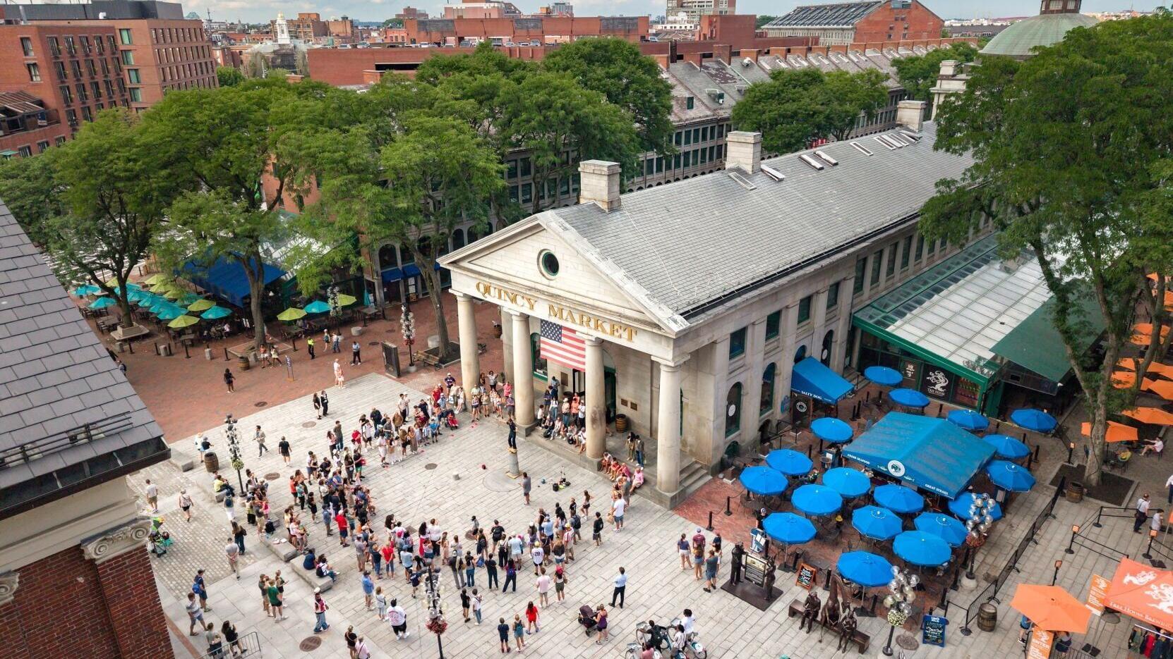Quincy Market at Faneuil Hall Marketplace, Photographed by Ben Heider
