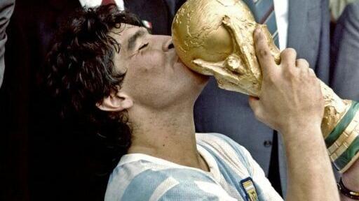 Argentine football star Diego Maradona