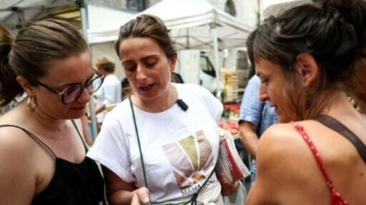Tondelier said campaigning as an expectant mother has allowed her to forge a different kind of connection with French voters