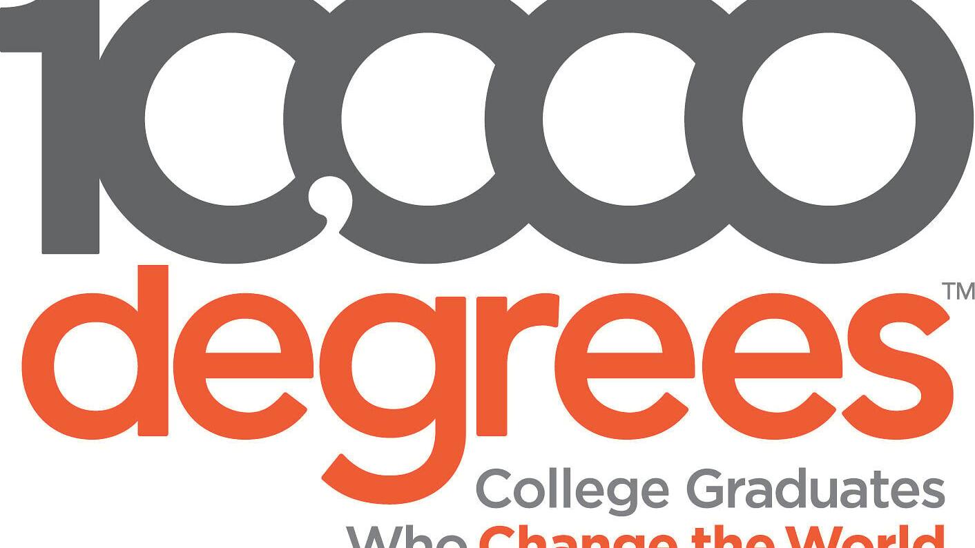 10,000 Degrees Logo: College Graduates Who Change the World