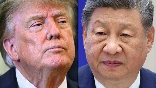 (COMBO) This combination of pictures created on September 16, 2026 shows (L/R) US President Donald Trump in Washington, DC, on September 4, 2026 and China's President Xi Jinping in Bishkek on September 1, 2026.