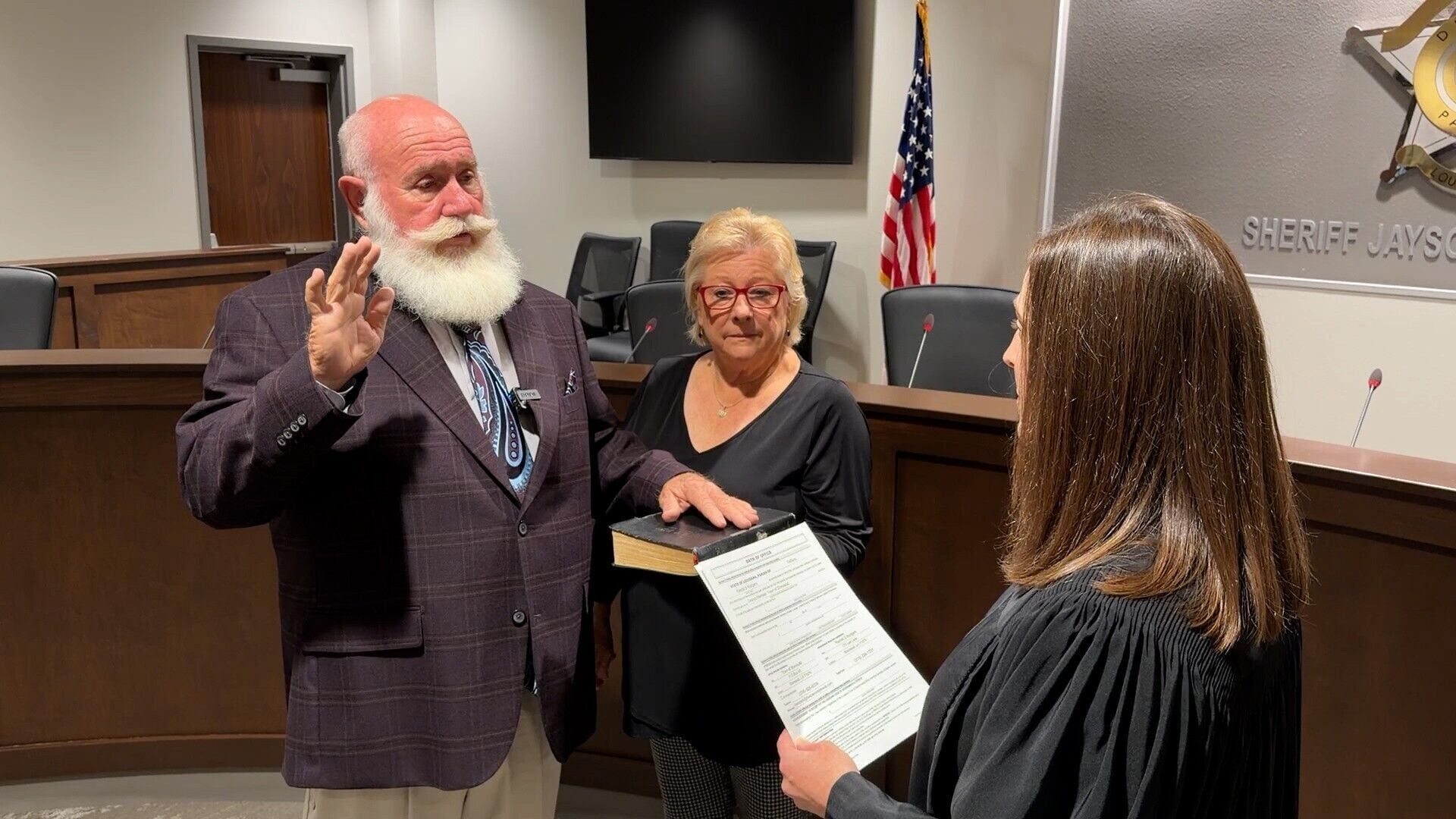 Randy Rodgers takes oath