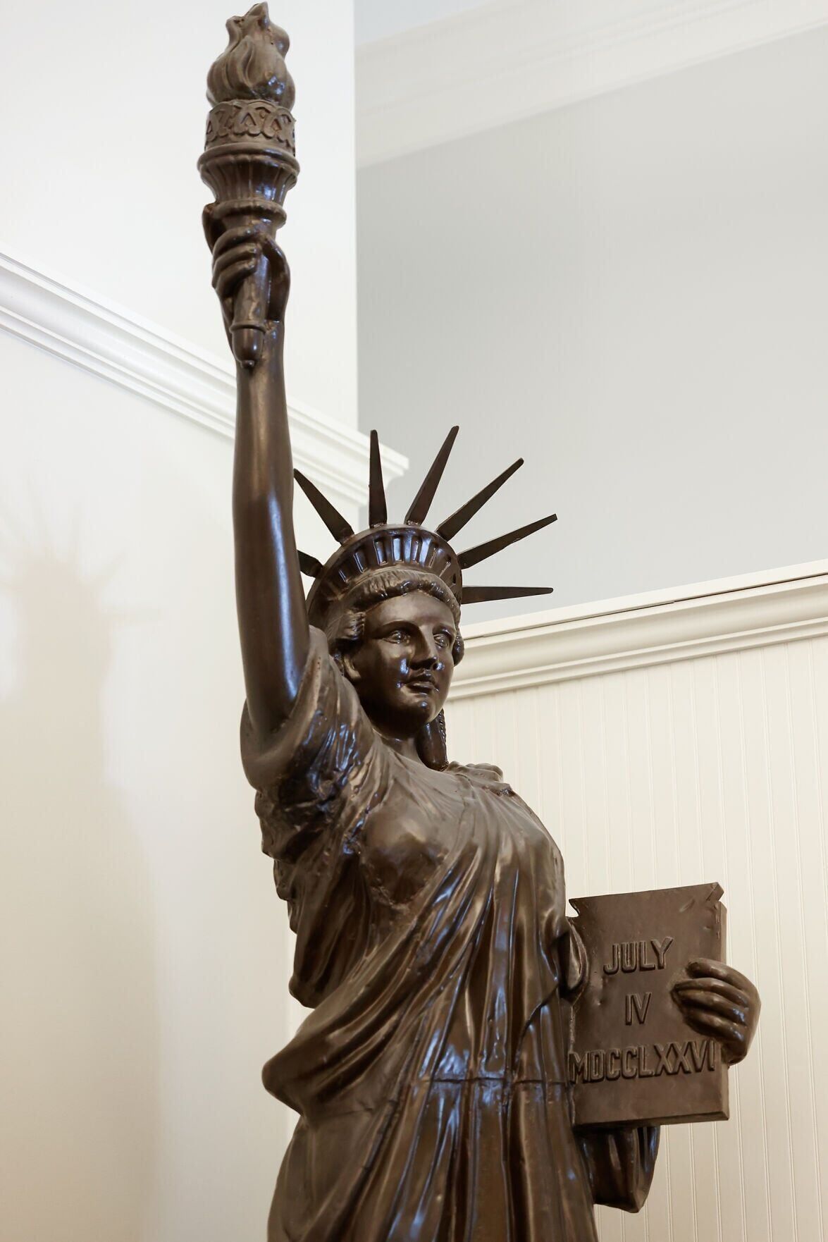 Columbia’s Liberty Sister is displayed in the lobby