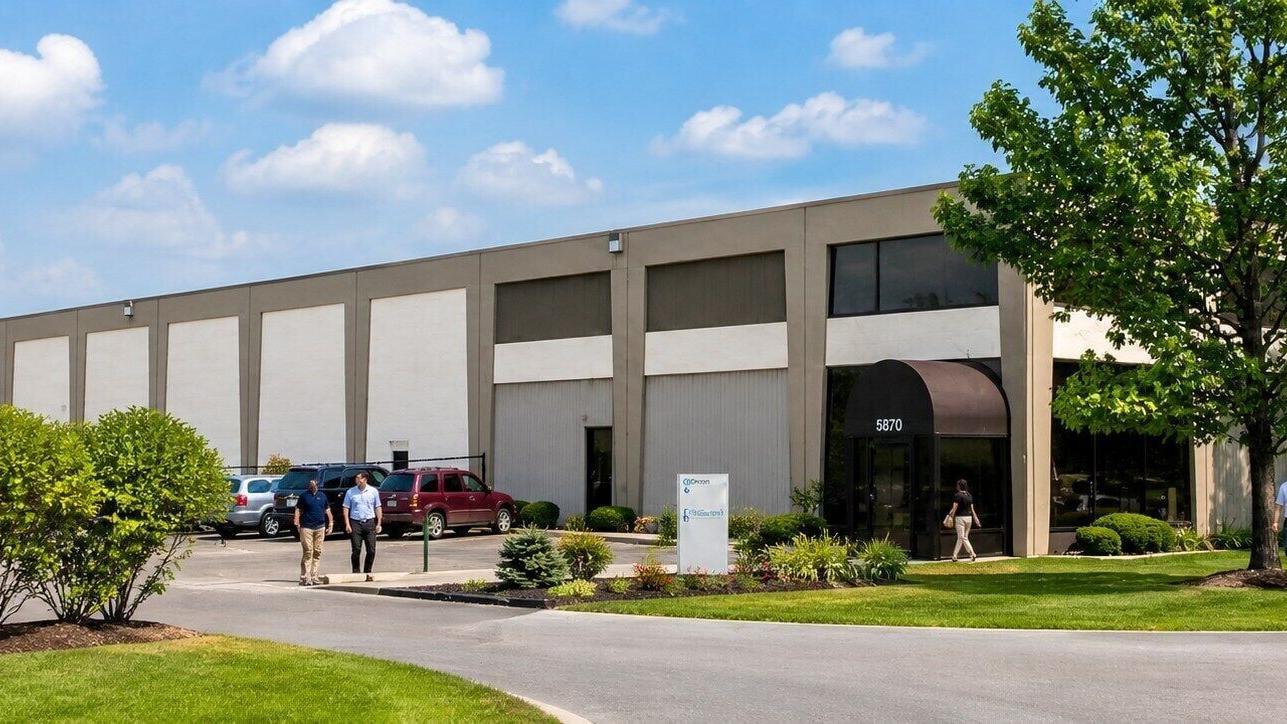 Renderings show Dayton Commerce Center after completed renovations.