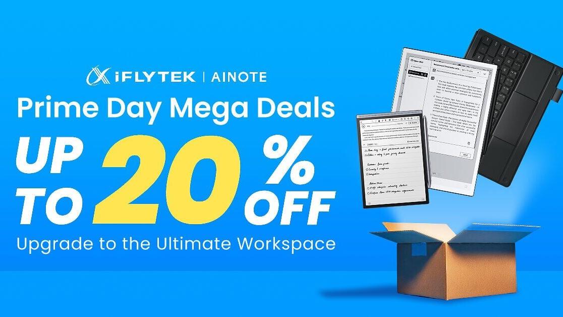 iFLYTEK AINOTE 2 Prime Day Mega Deals offer up to 20% off!