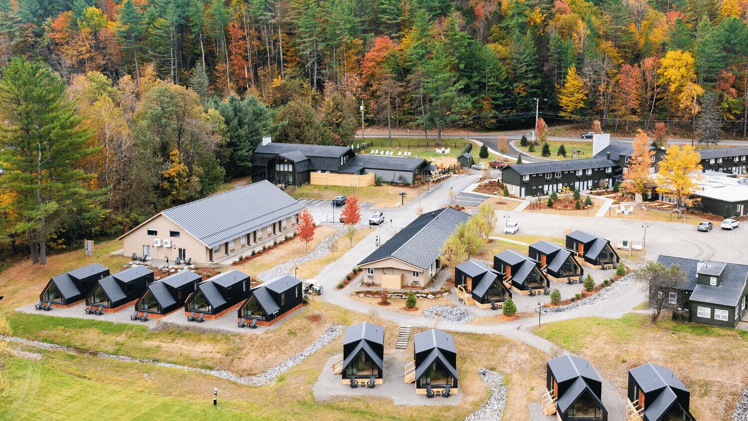 A-Frame Park Models from Zook Cabins at Outbound Hotels