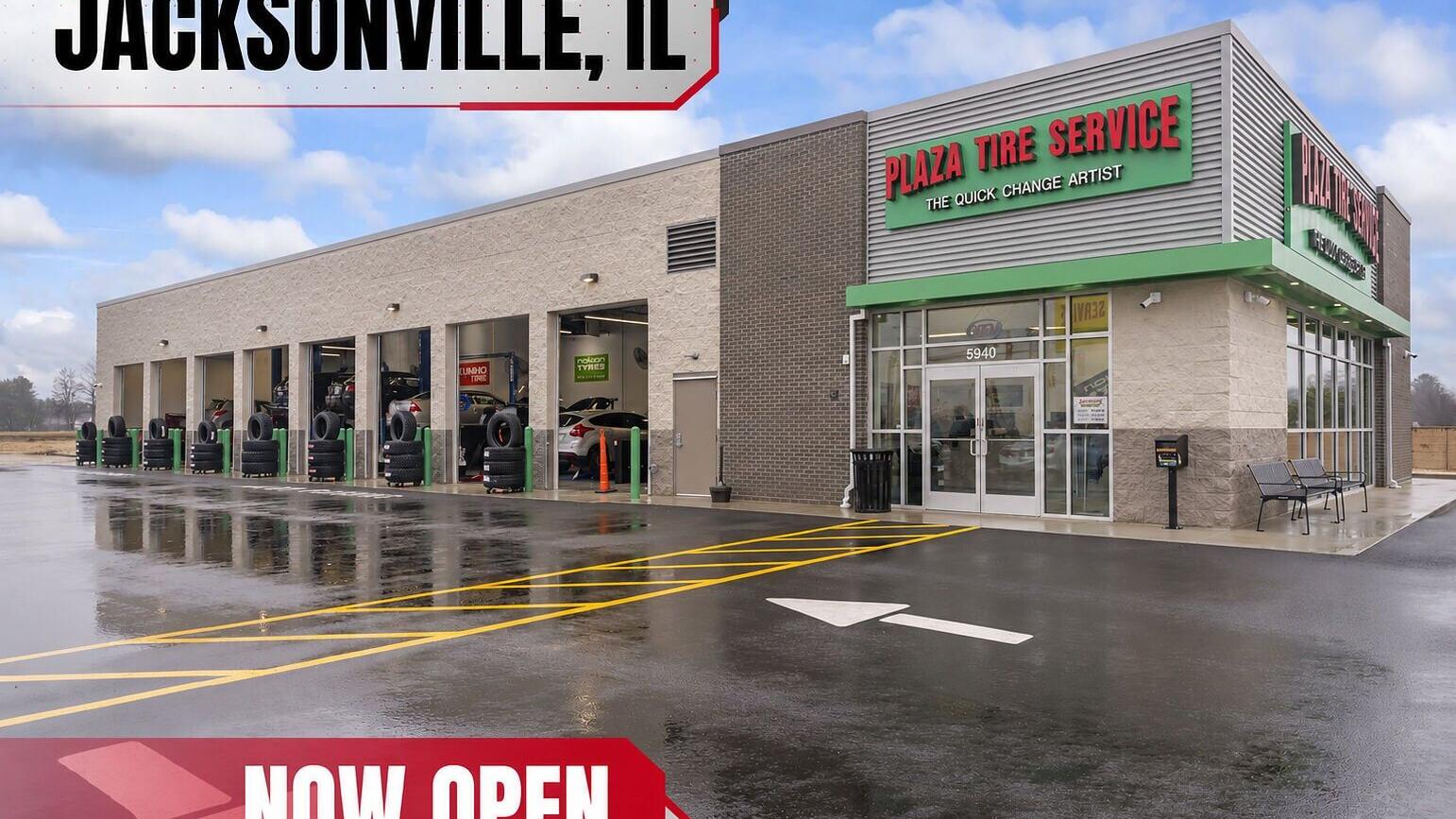Plaza Tire Service recently opened its newest location in Jacksonville, Illinois.