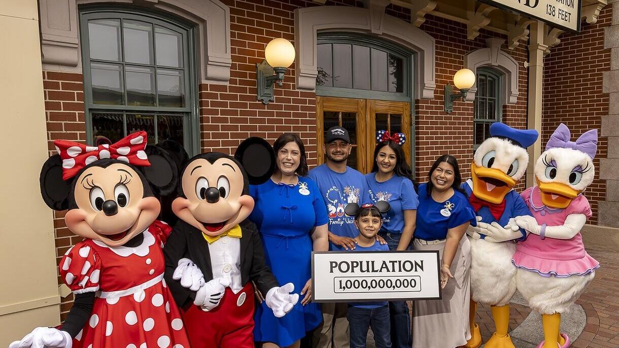 Disneyland Resort Celebrates Historic Milestone – One Billionth Guest: A milestone at Disneyland Resort in Anaheim, Calif., on Friday, July 3, 2026; The Happiest Place on Earth commemorates welcoming one billion guests to Disneyland park and Disney Cali...