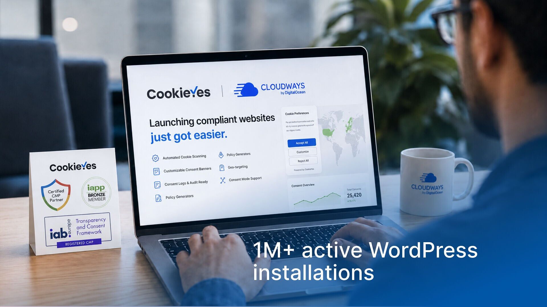 CookieYes, with more than one million active WordPress installations, is now accessible to Cloudways users through the Cloudways Partner Hub.