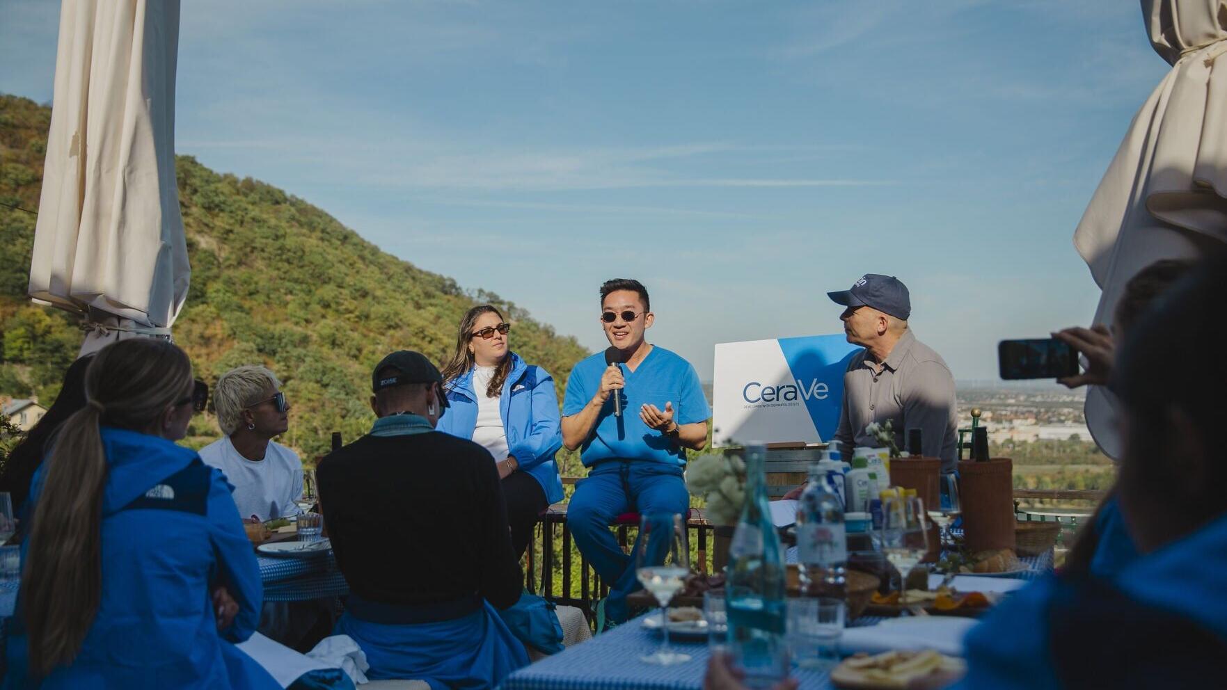 CeraVe hosts fireside chat with dermatology experts and leadership.