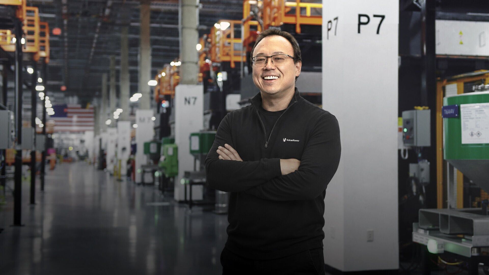 Chief Technology Officer Michael Kenworthy at VulcanForms' VulcanOne Factory