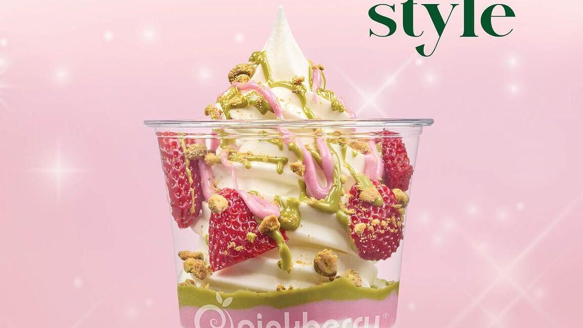 Pinkberry Now Serving Limited-Time Pink Dubai Style Frozen Yogurt Build in Stores Nationwide