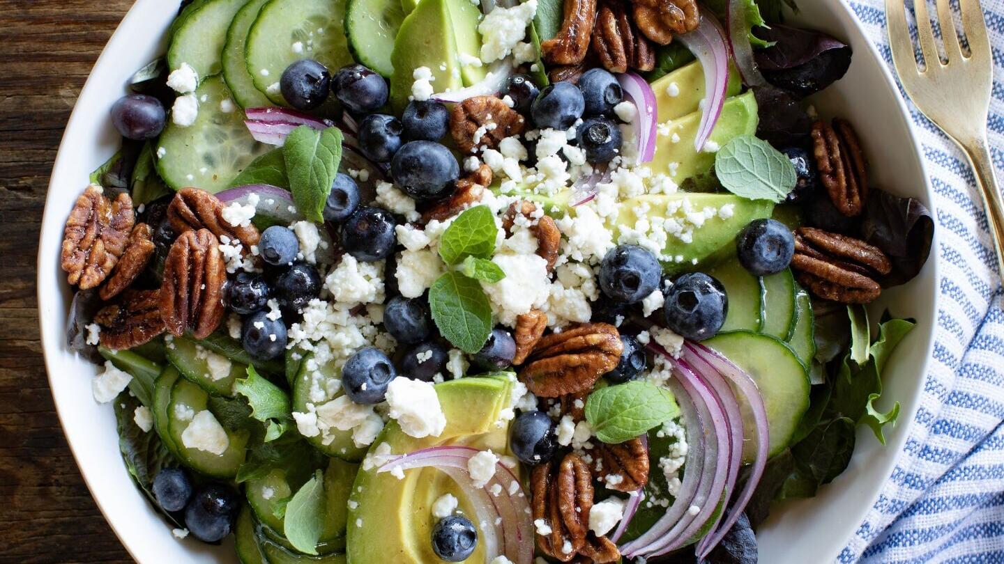 Blueberry Feta Lemon Salad