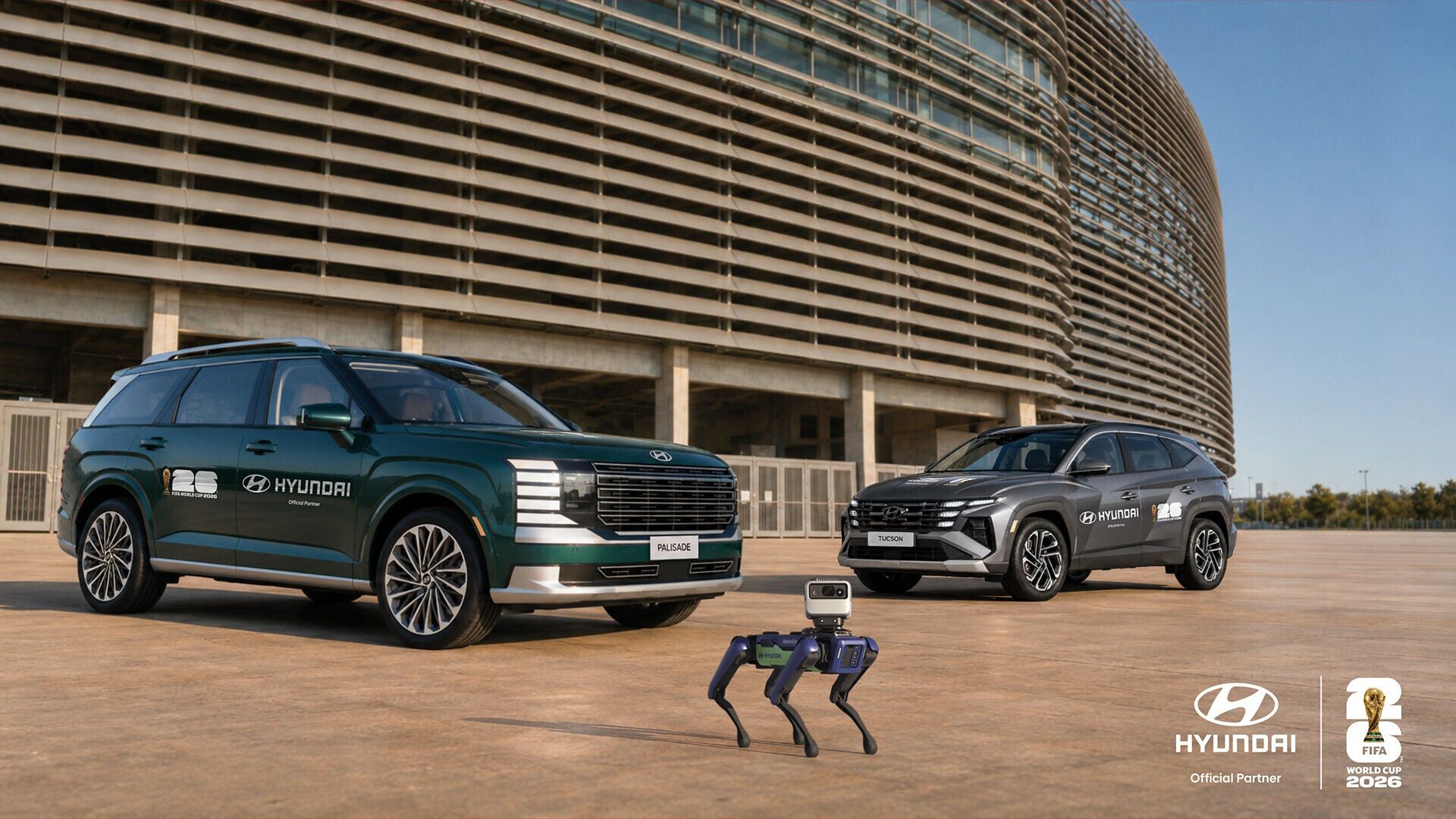 Hyundai vehicles and robotics support the FIFA World Cup 2026™ as part of Hyundai’s Official Partnership. *Disclaimer: This image is an AI-generated representation created for illustrative purposes only and may not depict actual scenes, products, or env...