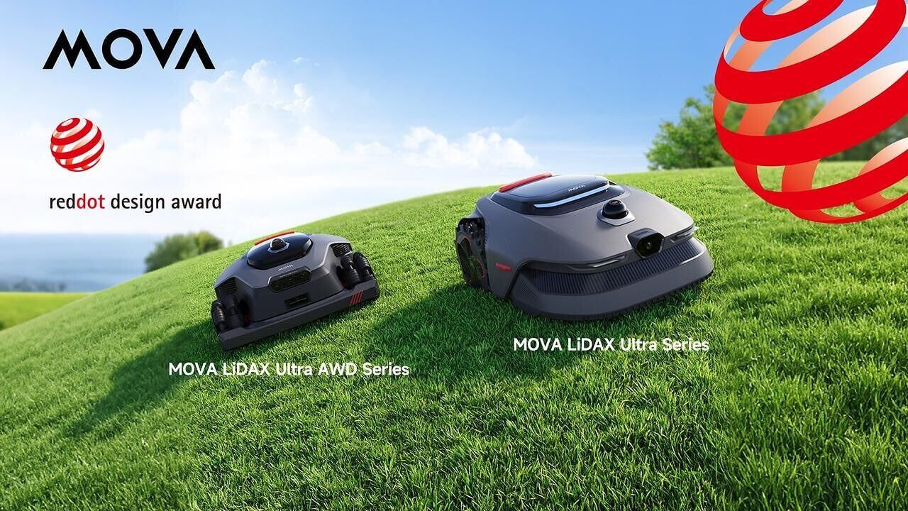 MOVA Robotic Lawn Mowers Win 2026 Red Dot Design Award
