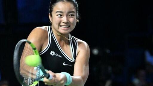 Alexandra Eala, pictured here at the WTA Singapore Open last month, fell in the semi-finals of the Asian Games to China's Wang Xiyu.