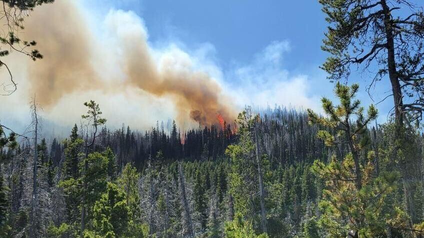 Jericho Mountain Fire on June 17
