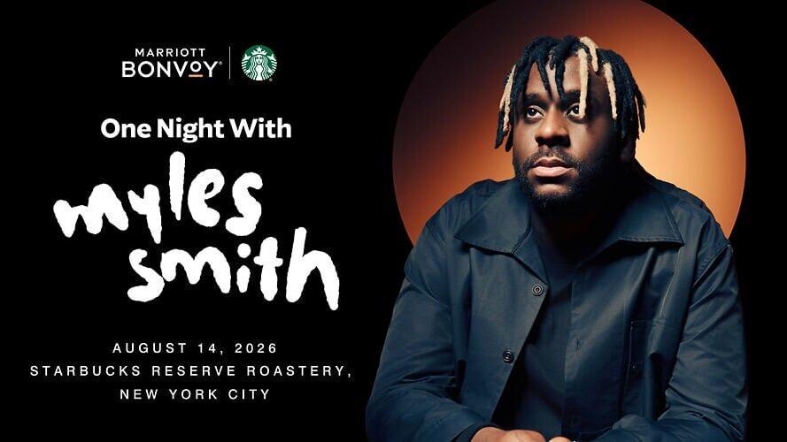Marriott Bonvoy and Starbucks Bring Fans Together for One Night With Myles Smith