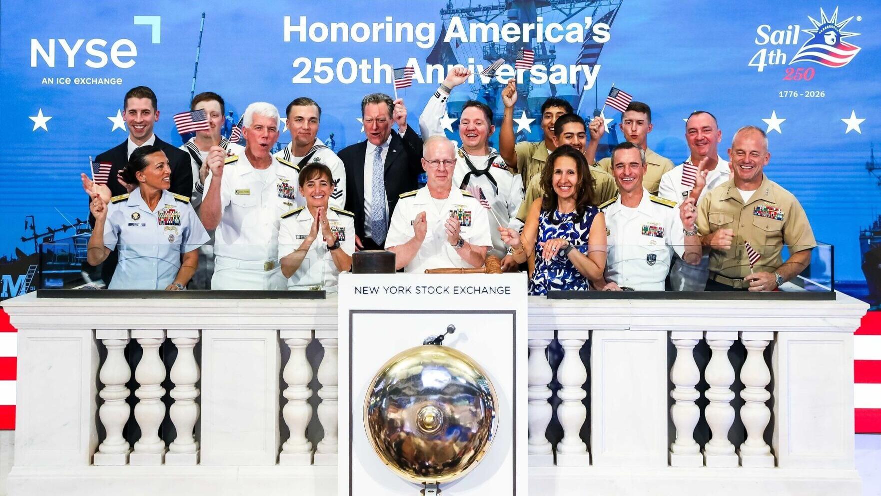 U.S. military celebrated America's 250th at NYSE.