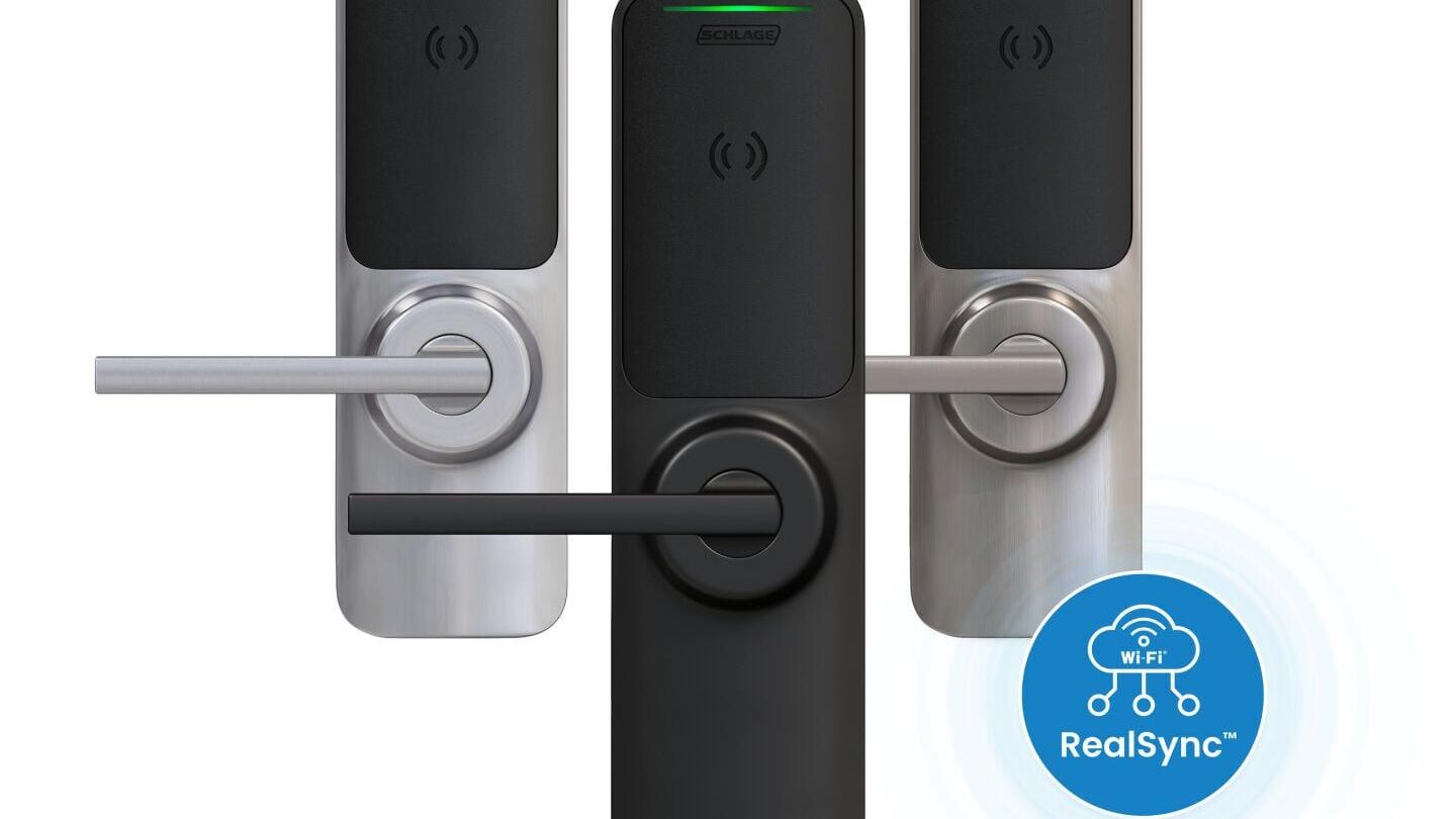 Schlage XE360™ Series featuring RealSync™ Persistent Wi-Fi Technology