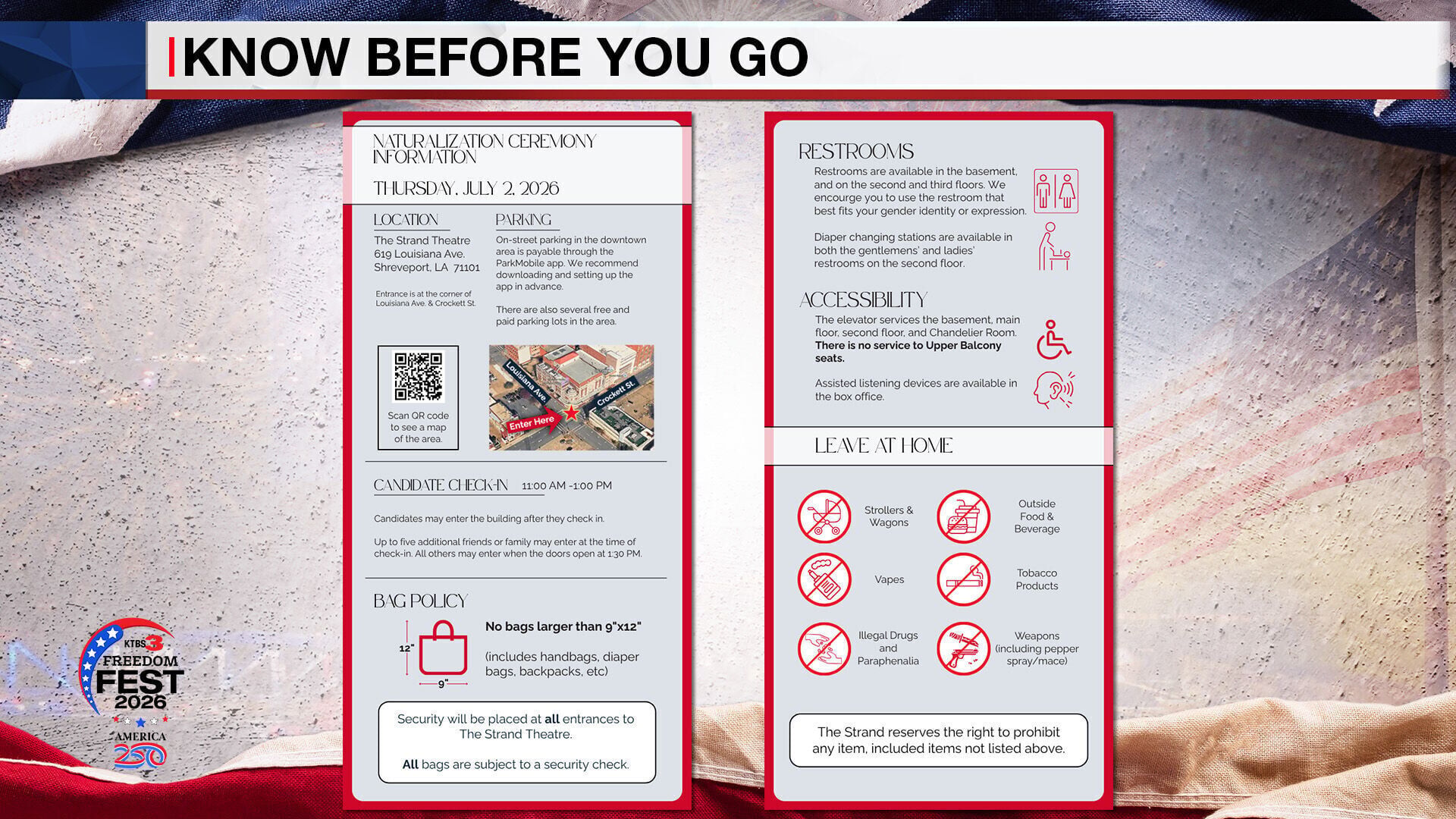 KNOW BEFORE YOU GO