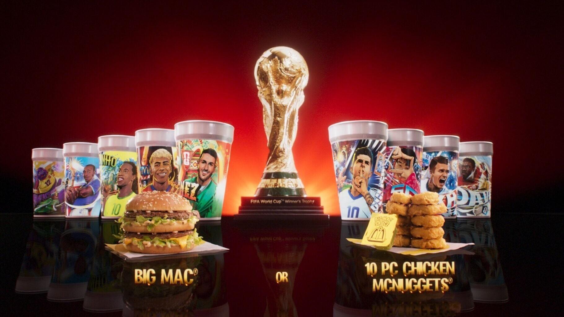 With the new meal, fans can score one of nine collectible cups featuring global soccer stars.