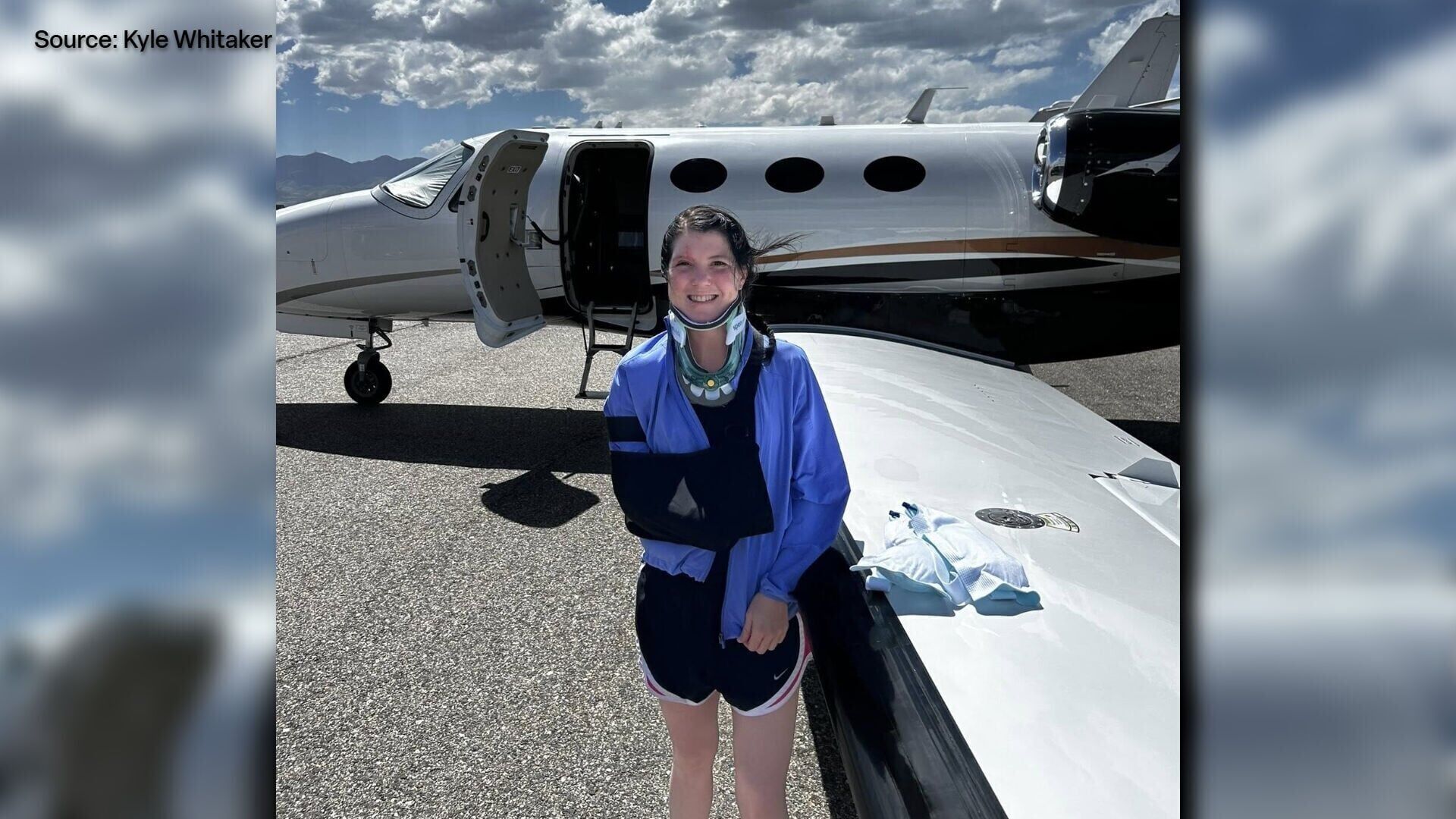 Presely Whitaker returns home from hopsital