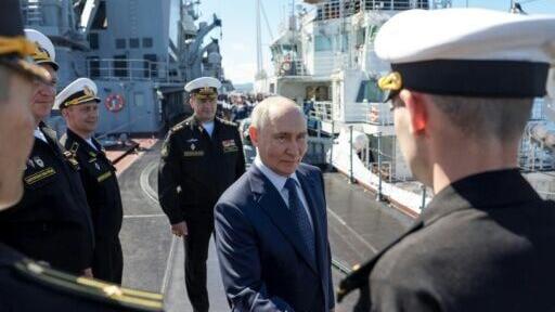 Russia's President Vladimir Putin travelled to the Kurils after visiting the nearby Russian island of Sakhalin