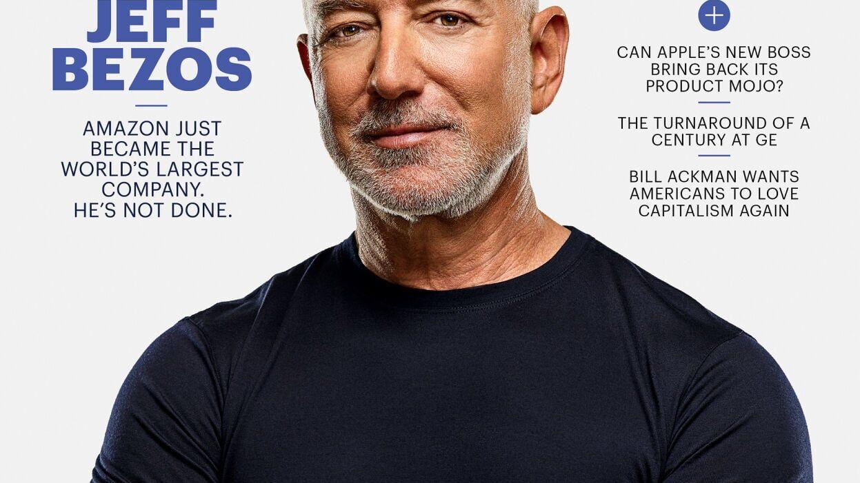 Amazon Executive Chair Jeff Bezos is featured on the cover of Fortune's August/September 2026 issue. Photograph by Spencer Lowell for Fortune.