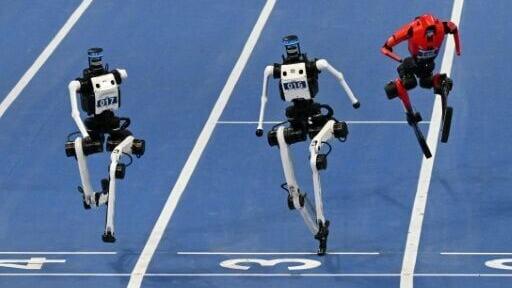 President Donald Trump says the United States is in an AI race with China, which recently hosted the World Humanoid Robot Games