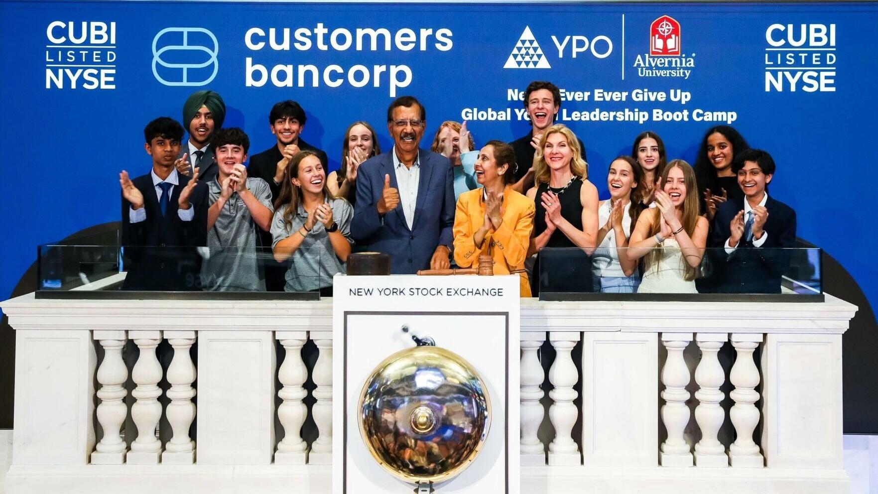 Customers Bancorp at the NYSE on June 26.