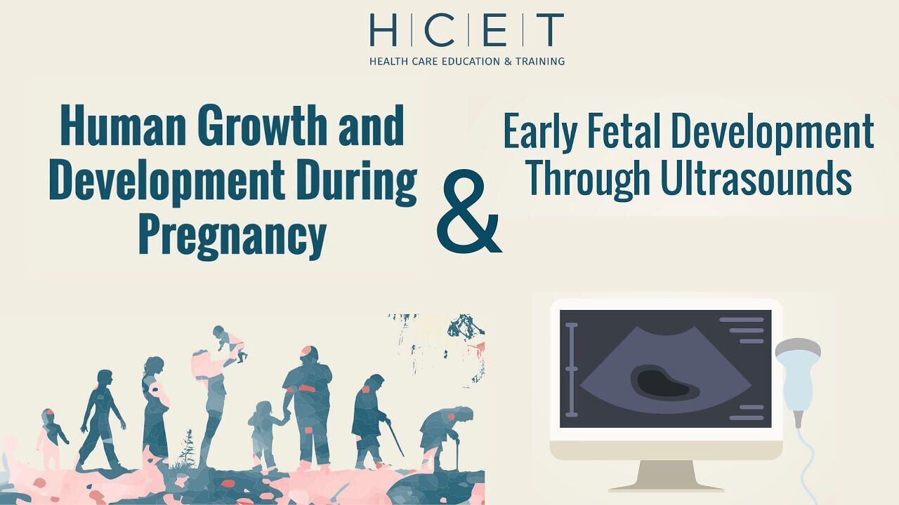 Health Care Education and Training (HCET) offers two medically accurate educational videos, "Human Growth and Development During Pregnancy" and "Early Fetal Development Through Ultrasounds," to support clear, age-appropriate instruction. (Image courtesy...