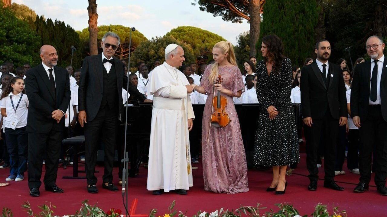 Leon XIV, Andrea Bocelli, ABF. Credit: Vatican Media