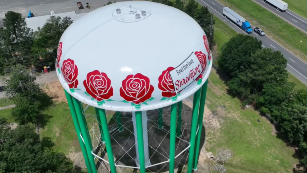 Shreveport's rose water tower