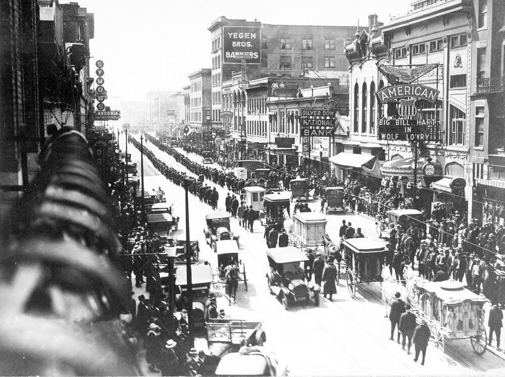 Serbian funeral procession