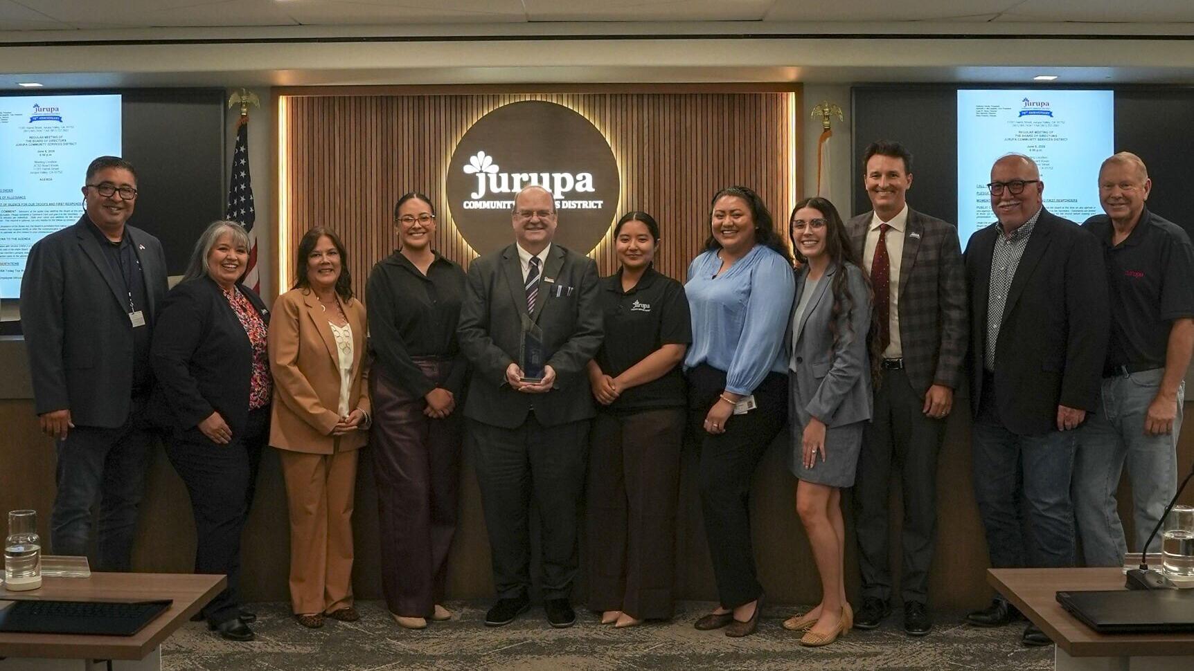 Celebrating JCSD's national recognition as a USA TODAY Top Workplace at its Board Meeting on Monday, June 8, 2026 in Jurupa Valley, California.