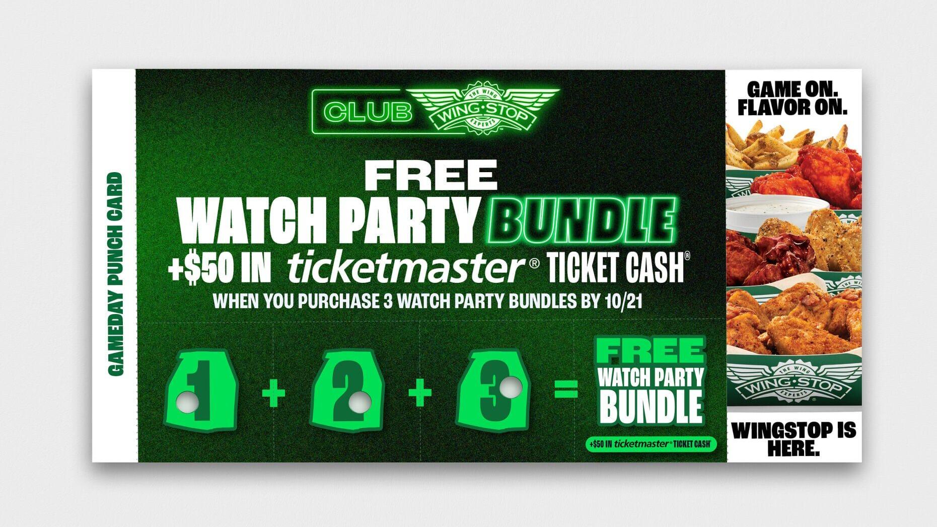 Wingstop is keeping the wins coming for all Club Wingstop members with the new Game Day Punch Card.