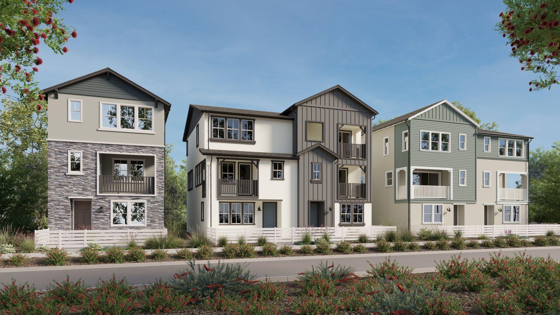 Sage at Sand Canyon, Lennar's brand-new attached home community in Santa Clarita, CA, offers modern home designs at attainable price points. Now selling!