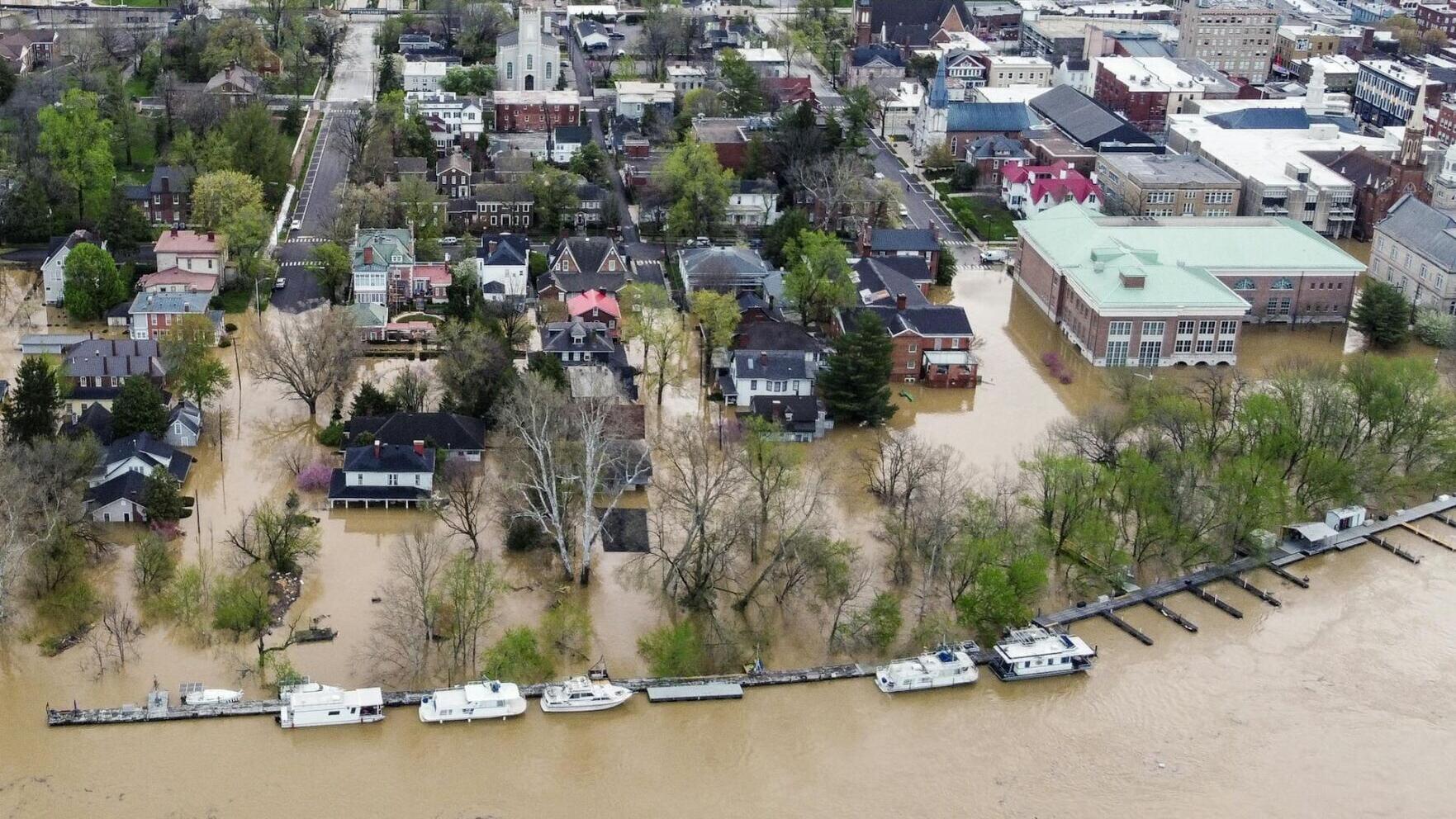 Days of heavy downpours flooded Frankfort, Ky., and other communities across the Midwest in spring 2025.