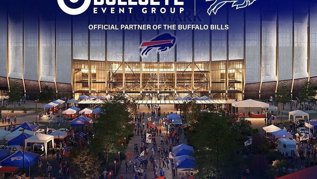 Highmark Stadium partners with Bullseye Event Group to bring Bills VIP Tailgate to Buffalo for the 2026-2027 Football Season.